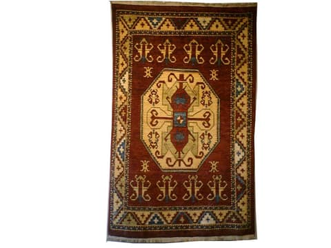 Kazak Carpet with Central Cruciform Medallion