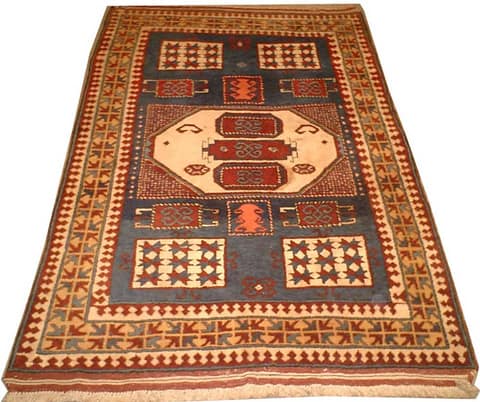 Caucasian Medallion Rug with Star Panels
