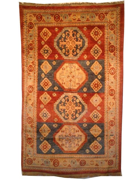 Kazak Four-Medallion Carpet