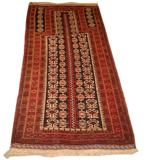Baluch Prayer Rug with Mihrab Niche