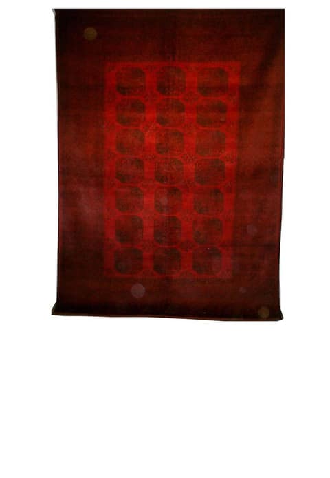 Oxblood Afghan Main Carpet