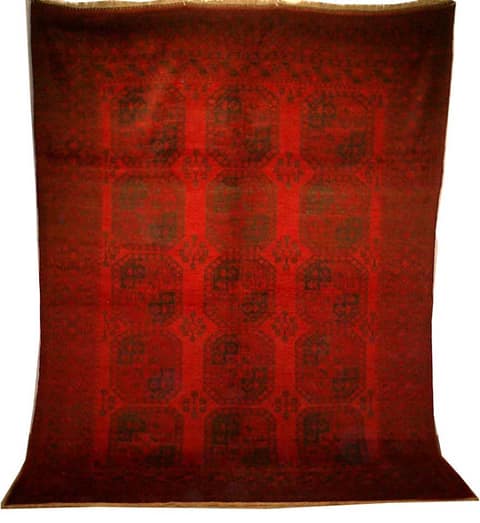 Afghan Elephant-Foot Gül Carpet