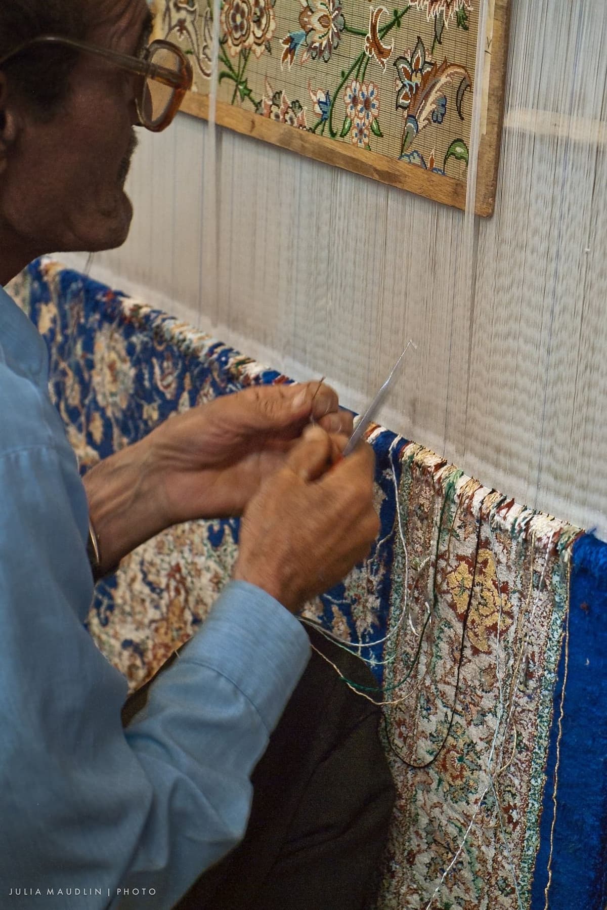 Following the Pattern, Weaver, Esfahan, Iran