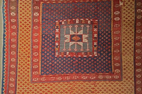 Ankara Displays in Ankara Vakıf Eserleri Müzesi Kilim from Fethiye in 2012 10