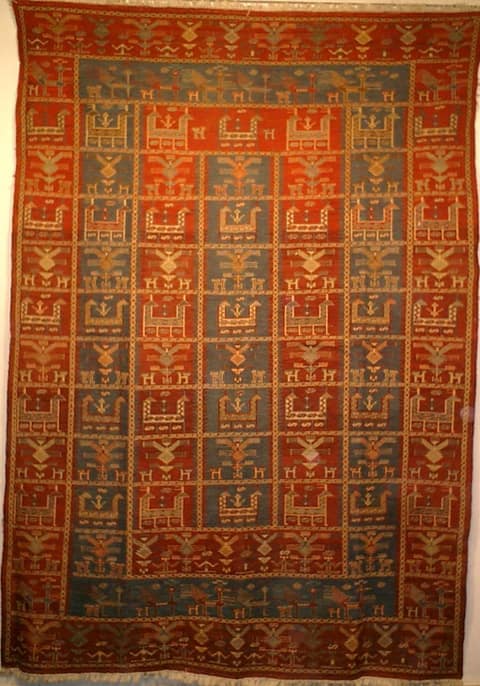 Verneh Compartment Weave With Stylised Birds