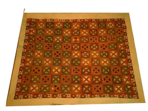Diagonal Diamond-Grid Tribal Geometric Panel